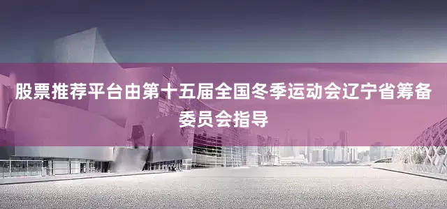 股票推荐平台由第十五届全国冬季运动会辽宁省筹备委员会指导