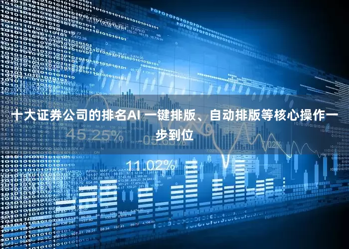 十大证券公司的排名AI 一键排版、自动排版等核心操作一步到位